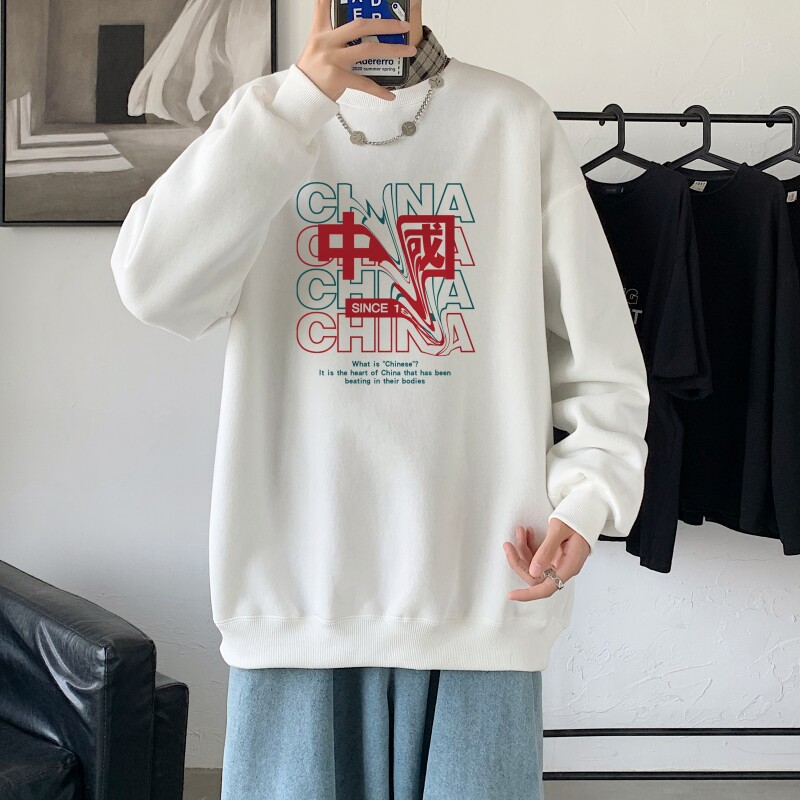 Y2754P38新款卫衣21秋冬男圆领韩版嘻哈运动外套ins港风休闲卫衣,男装卫衣,星座510A-1