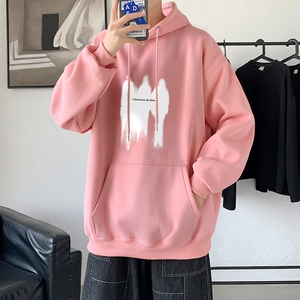 LD5676P38连帽卫衣男潮牌嘻哈美式oversize高街情侣重磅帽衫青少
