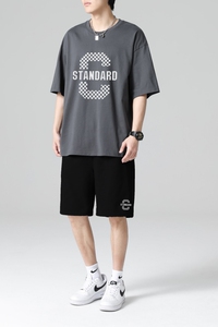TZ3669P65休闲运动套装轻奢时尚感男士短袖t恤男夏季薄款潮牌短裤图片
