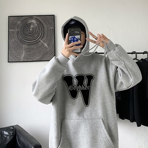 LD5673P38新款潮牌ins宽松男装秋装上衣服男生连帽外套卫衣男士图片