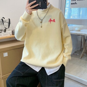 MD2819P55潮流秋冬圆领套头针织衫开衫男女情侣休闲慵懒风毛衣图片