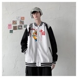 BQ3222P75男潮虎年老虎印花棒球服外套男港风潮牌休闲宽松夹克，男装夹克，星座510A-1