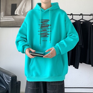 LD5672P38oversize长袖上衣男士潮卫衣男女2023秋季新款男装时尚图片