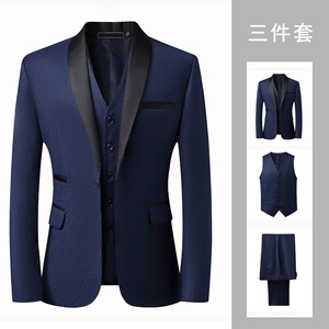T3Z8622P200新款suit毛呢西服男伴郎服男士高级感男式西装套装男图片