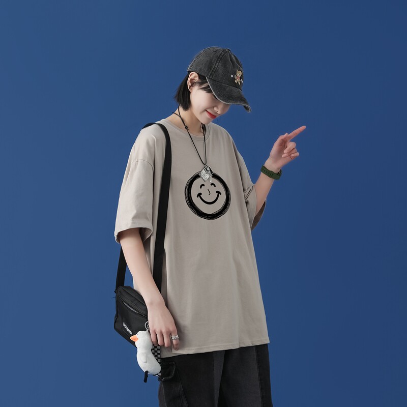 T1681P25/2022新款潮嘻哈印花T恤男潮牌宽松百搭T,男装T恤,星座510A-1