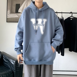 LD5673P38男装秋装上衣服男生连帽外套卫衣男士新款潮牌ins宽松图片