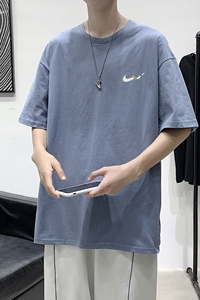 2021港风夏季宽松男女情侣短袖T恤 XZ1102-1-T1675-P25图片