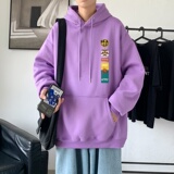 L2856P48港风模特新款卫衣男装宽松港风日系外套连帽衣服宽松卫衣，男装卫衣，星座510A-1
