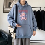 L2545P48秋冬新款卫衣男装宽松港风日系外套连帽衣服宽松卫衣，男装卫衣，星座510A-1