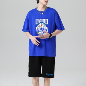 TZ3507休闲运动套装轻奢时尚感男士短袖t恤男夏季薄款潮牌短裤图片
