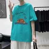 2021港风夏季宽松男女情侣短袖T恤XZ1102-1-T1708-P25，男装T恤，星座510A-1