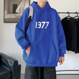 LD5670P38男百搭宽松设计感男个性印花抽绳连帽卫衣2023秋季新款，男装卫衣，星座510A-1