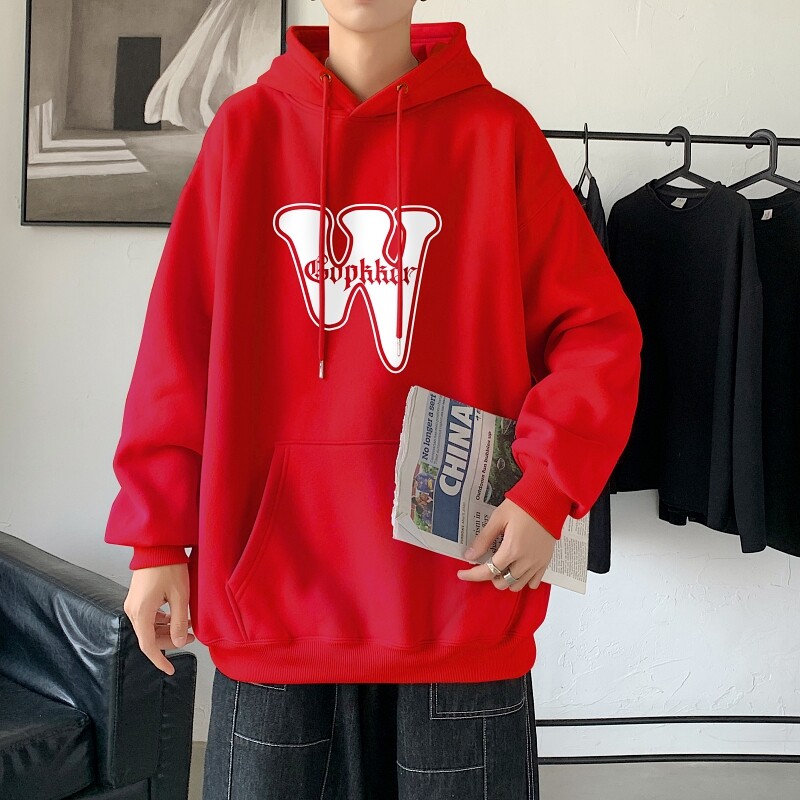 LD5673P38新款潮牌ins宽松男装秋装上衣服男生连帽外套卫衣男士图片