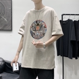 T1545P25现货夏季宽松短袖T恤男潮百搭上衣男士大码圆领休闲t恤，男装T恤，星座510A-1
