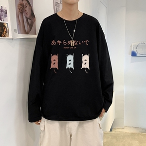C2840P30春款长袖t恤男 青少年纯棉春季打底衫新款春装外穿春衣图片