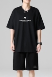 TZ3501休闲运动套装轻奢时尚感男士短袖t恤男夏季薄款潮牌短裤，男装休闲套装，星座510A-1