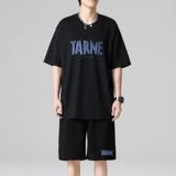 TZ3513装轻奢时尚感男士短袖t恤男夏季薄款潮牌短裤休闲运动套，男装休闲套装，星座510A-1
