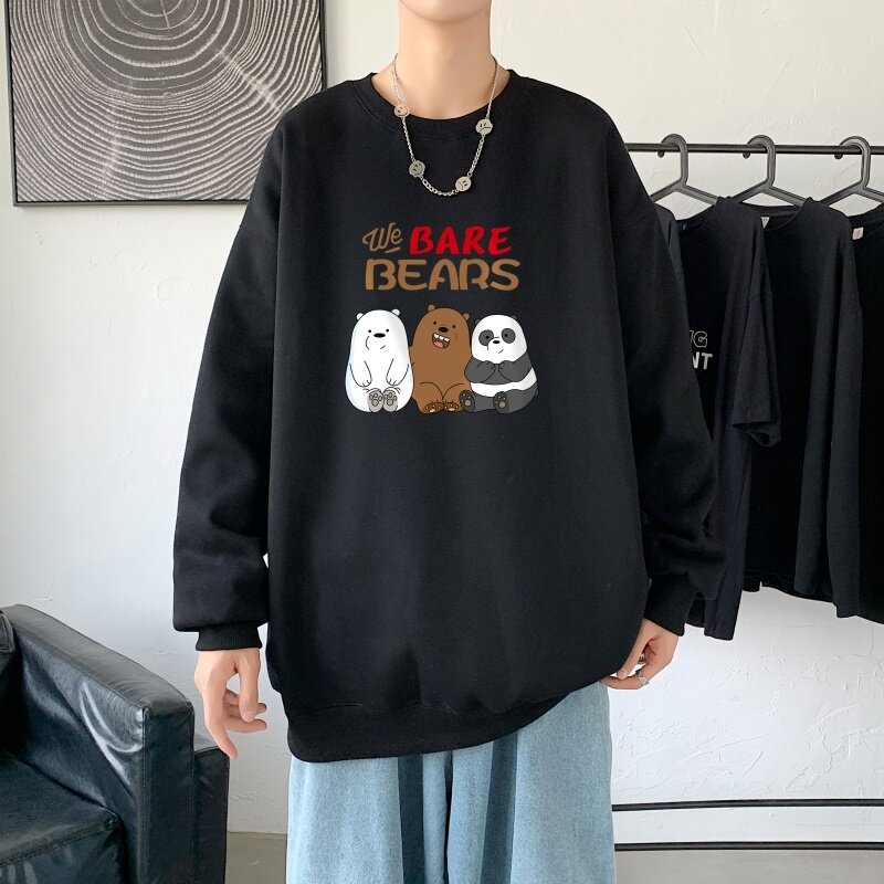 Y2833P38主推2022秋季ins潮男潮趣印花卫衣时尚圆领宽松上衣,男装卫衣,星座510A-1