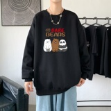 Y2833P38主推2022秋季ins潮男潮趣印花卫衣时尚圆领宽松上衣，男装卫衣，星座510A-1