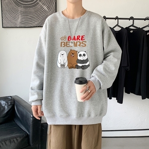 Y2833P38新款卫衣21秋冬男圆领韩版嘻哈运动外套ins港风休闲卫衣