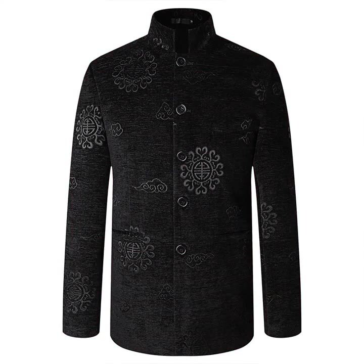 XZ8626P95新西服风立领装饰中山装修身型休闲西装男红色外套,男装西服,星座510A-1