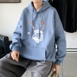 L2461P48套头衫港风休闲外套男宽松ins潮春秋季新款连帽卫衣，男装卫衣，星座510A-1