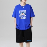 克莱因蓝上衣+黑裤子