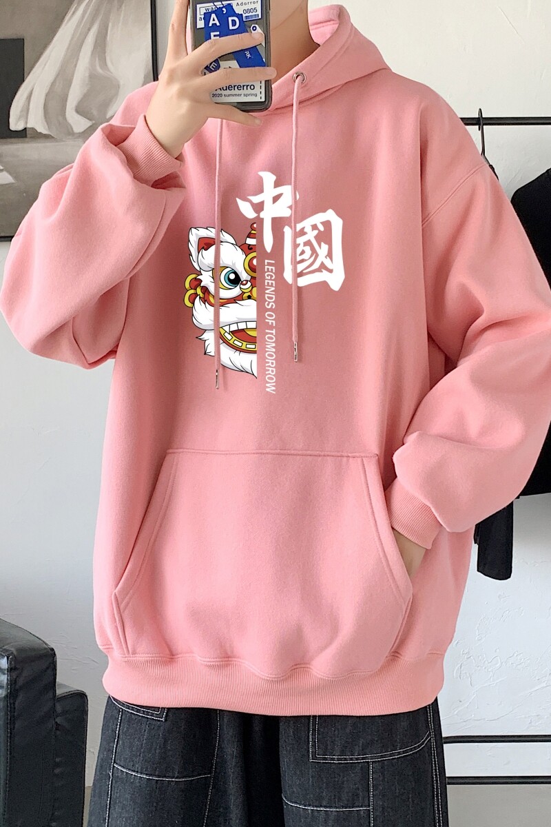 L2415P48卫衣男秋冬新款潮趣文字印花潮流休闲帅气连帽外套,男装卫衣,星座510A-1