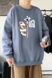 Y2414P38主推2022秋季ins潮男士潮趣印花卫衣时尚圆领宽松上衣，男装卫衣，星座510A-1