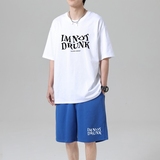 TZ3505短袖t恤男夏季薄款潮牌短裤休闲运动套装轻奢时尚感男士，男装休闲套装，星座510A-1