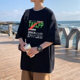 T3355P25落肩款宽松T恤克莱因蓝T仓库一件起正常配送中男港风T恤，男装T恤，星座510A-1
