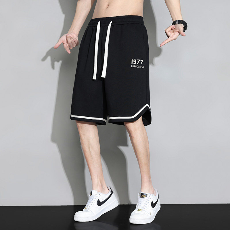 DK6967P35黑地板 华棉短裤篮球大码宽松户外时尚休闲夏季短裤男图片