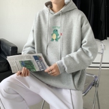 L2887P65秋冬新款卫衣男装宽松港风加绒加厚连帽衣服宽松卫衣，男装卫衣，星座510A-1
