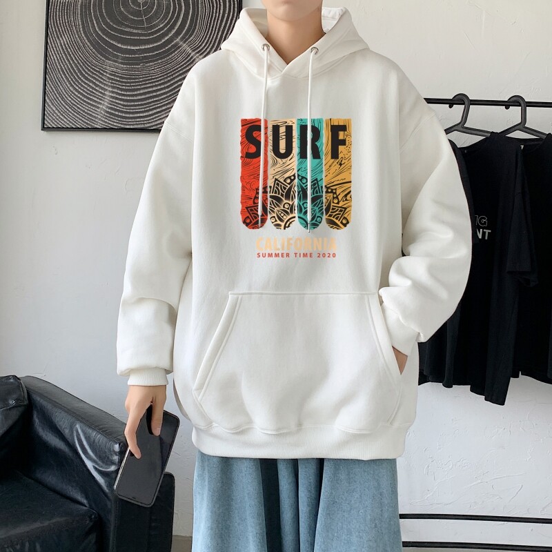 L2878P48秋卫衣2022秋新款港风ins连帽套头印花卫衣外套学生男女图片