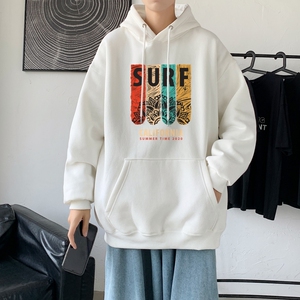 L2878P48秋卫衣2022秋新款港风ins连帽套头印花卫衣外套学生男女图片