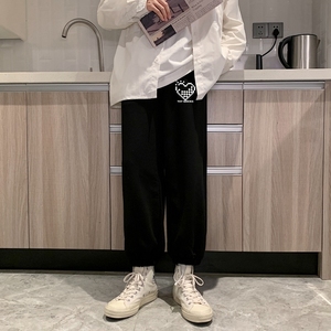 KD3457运动卫裤长裤卫裤高弹健康布休闲裤小脚男士宽松卫裤图片