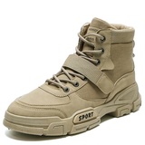 X2436P39秋冬新款马丁靴复古风高帮男士靴子男英伦战狼工装靴子，男鞋马丁靴，星座614-1