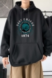 L2479P48延续潮流元素潮趣文字字母印花常规款连帽卫衣男，男装卫衣，星座510A-1
