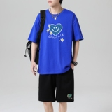 TZ3503休闲运动套装轻奢时尚感男士短袖t恤男夏季薄款潮牌短裤，男装休闲套装，星座510A-1