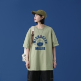 T1758P25中性100%棉2022新款短袖T恤男简约字母印花青春休闲T恤，男装T恤，星座510A-1