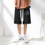 DN3808P45短裤男士夏季潮牌休闲五分中裤薄款潮流宽松马裤运动，男装休闲裤，星座510A-1