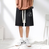 DN3808阳光景潮牌工装短裤男牛仔短裤男宽松休闲韩版日系港风，男装牛仔裤，星座510A-1