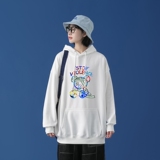 L2613P48中性模特卫衣男装宽松港风日系外套连帽衣服宽松卫衣，男装卫衣，星座510A-1
