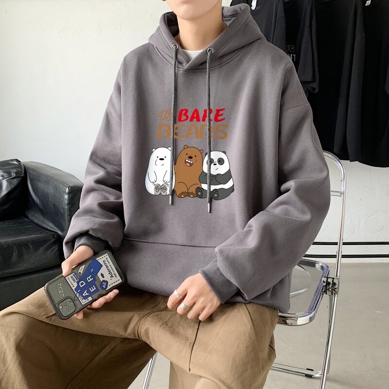 L2832P48港风新款卫衣男装宽松港风日系外套连帽衣服宽松卫衣,男装卫衣,星座510A-1