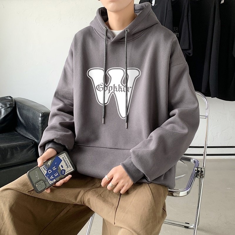 LD5673P38新款潮牌ins宽松男装秋装上衣服男生连帽外套卫衣男士,男装卫衣,星座510A-1