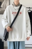 Y2428P38运动外套ins港风2023秋冬男圆领韩版嘻哈休闲上衣秋卫衣，男装卫衣，星座510A-1