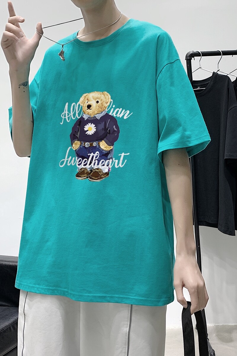2021港风夏季宽松男女情侣短袖T恤XZ1102-1-T1679-P25,男装T恤,星座510A-1