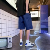 DN3807港风潮牌大口袋工装短裤男牛仔短裤男宽松休闲韩版日系，男装牛仔裤，星座510A-1