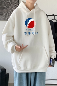 L2463P48套头港风百世可以印花男宽松ins潮秋季新款连帽卫衣图片