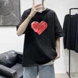 T1685P25港风100%棉2022新款短袖T恤男印花青春休闲，男装T恤，星座510A-1